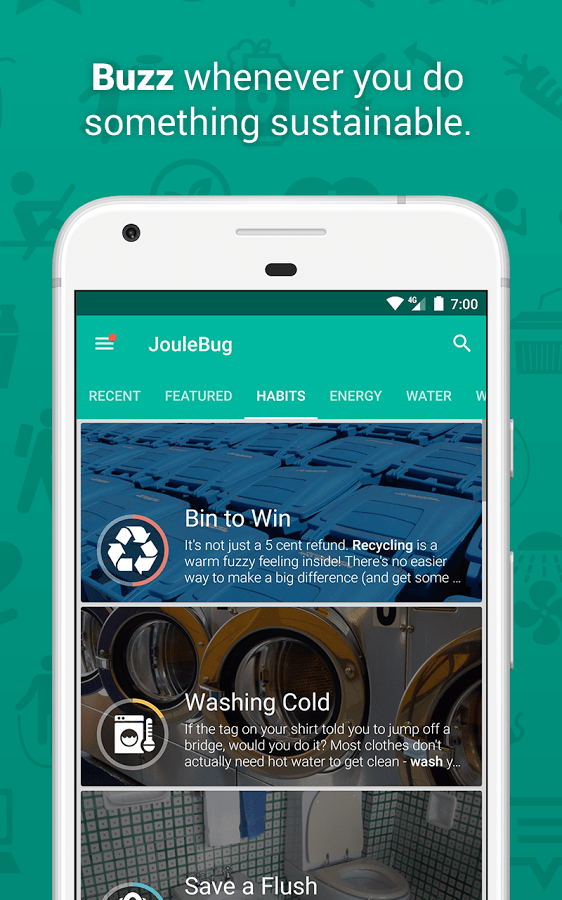 JouleBug-App-Sustainability-Actions