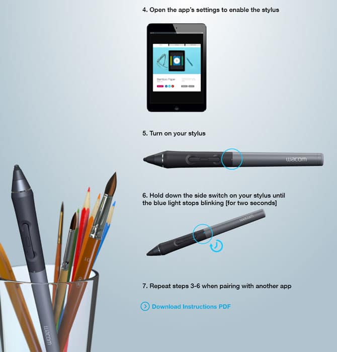 Stylus Pairing instructions