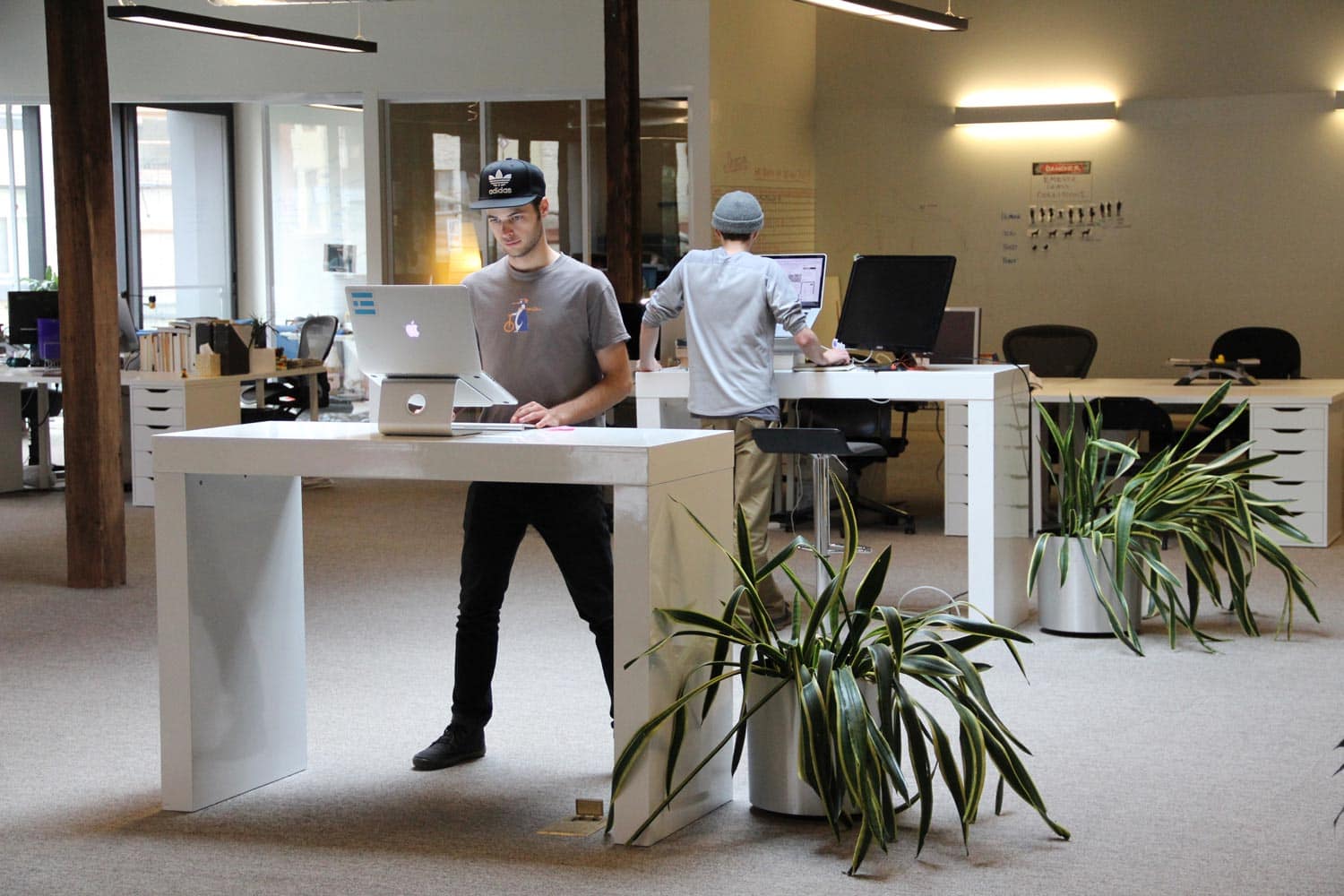 Standing desks at Emerge Interactive, Portland, OR