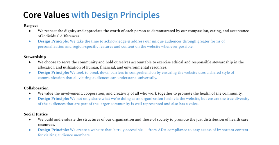 Product design principles